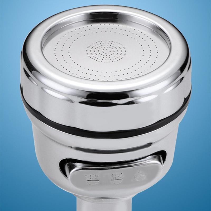 Three-speed Adjustable Booster Nozzle 360-degree Universal Faucet Splash-proof Nozzle for Kitchen Bathroom Faucet Sprayer
