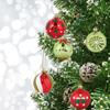 20-Pack Electroplated Plastic Christmas Balls - Mixed Color Glitter Ornaments With For Holiday Tree Decor