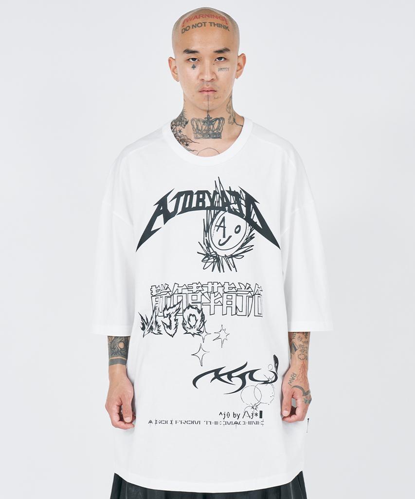 AJOBYAJO [Pba] Ajo Collage T-Shirt [White]