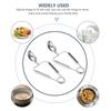 2 Pcs Stainless Steel Meal Tongs Escargot Snail Tableware Kitchen Food Serving Clip Pasta Utensils