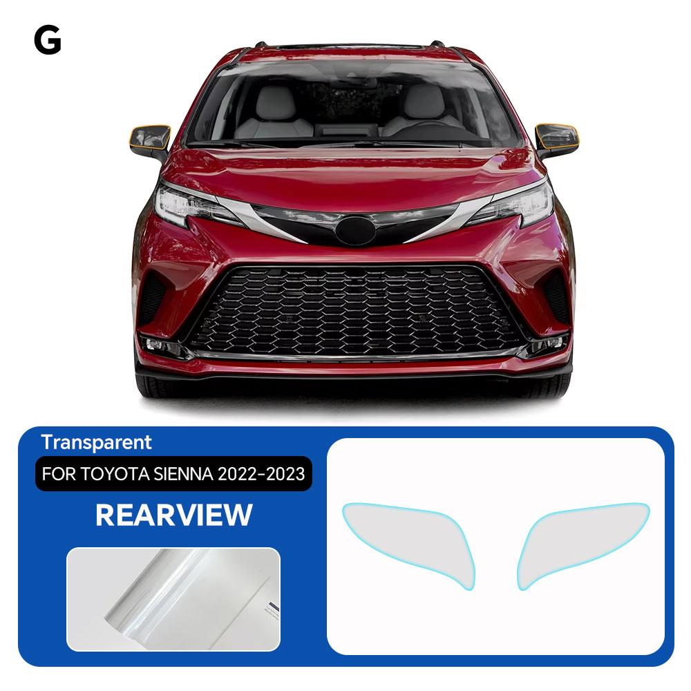 For Toyota Sienna -2024 Headlight Rearview Door Side Anti-scratch TPU Protection Film Pre-cut PPF Clear Bra Resistant Cover