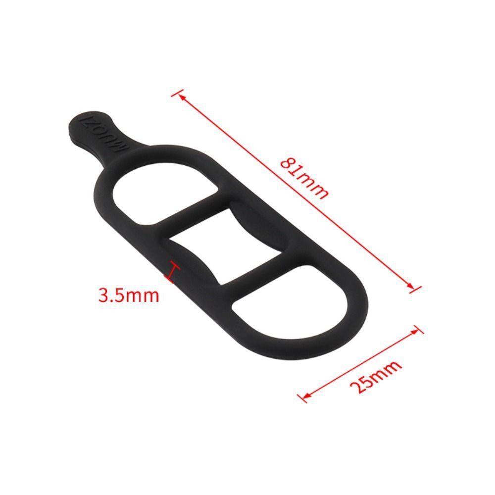 15PCS Silicone Handlebar Light Strap Code Table Bike Flashlight Strap  MTB