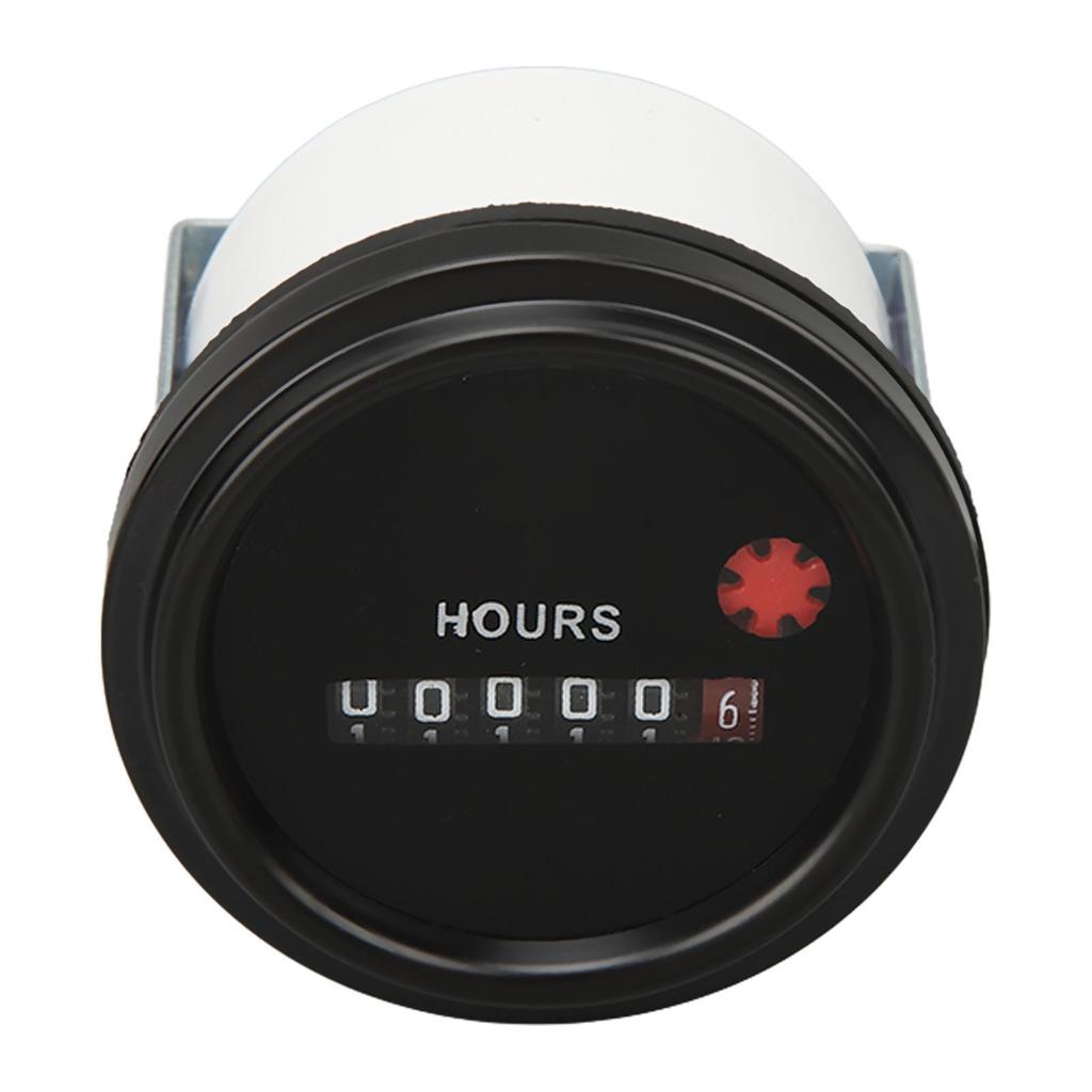Hour Meter Accurate Timing Waterproof Transparent Cover 3035766 Generator Hourmeter for Cummins Engine DC6‑80V