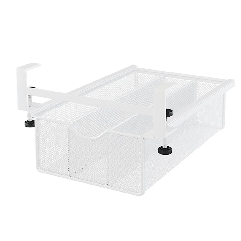 Forthcan Under-Desk Storage Rack with Sliding Drawers, Under-Desk Storage, Hanging Storage, Under-Cabinet Storage, Kitchen Rack, Hanging, Steel,