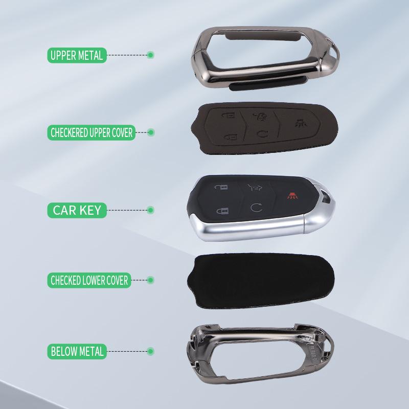 Styling Mouldings For Cadillac XT6 XT5 CT6 CT5 XT4 Men's Women's Bag Buckle Car Key Cortex Car Key Case Cover Protector Shell Fo