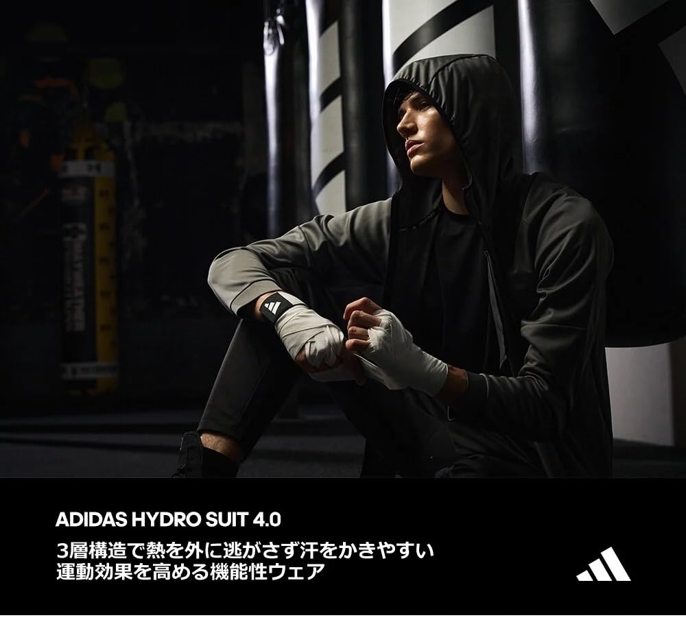 Adidas Hydro Sauna Suit Top and Bottom Set Jacket and Pants for and Workouts 4.0 (ADISS24M) - Running, Jogging, (Charcoal Gray, X-Large)