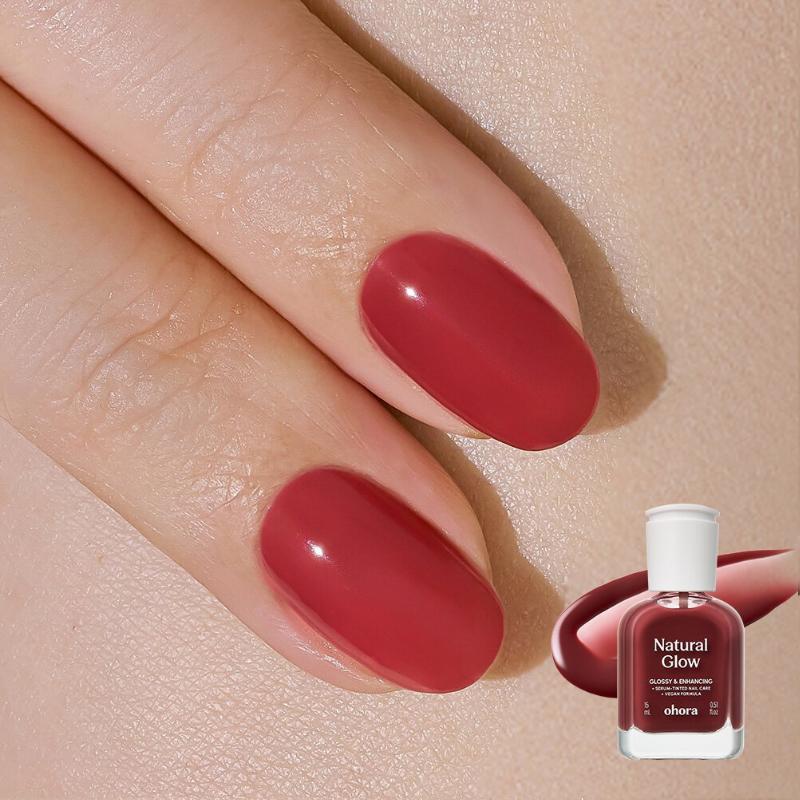 OHORA Fortifiant Ongles Sirop 15ml (15 Couleurs / Incl. 5 NOUVELLES Couleurs) - Vernis Hydratant pour Soin des Ongles