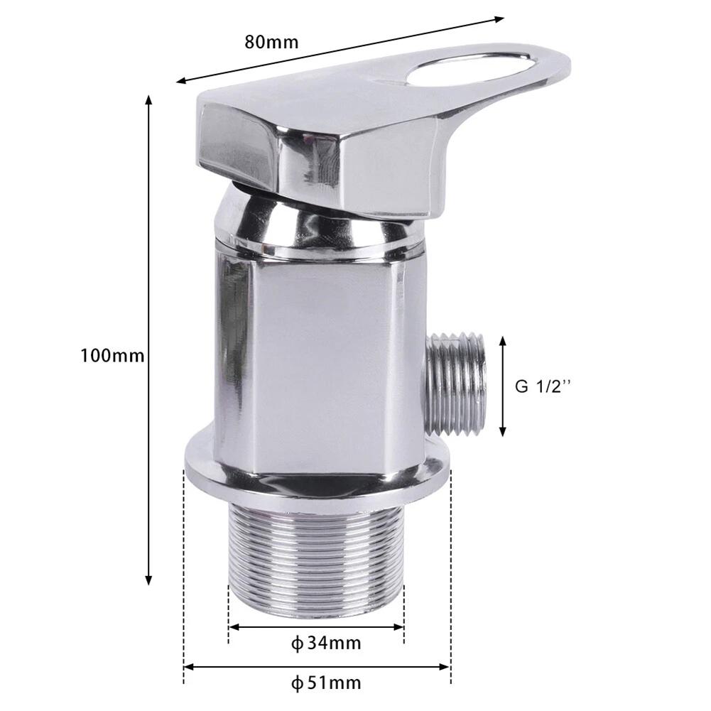 Camper Accessories Mixing Valve Camping Showers Easy Installation On-Demand Functionality Stainless Steel Parts For RVs