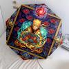 1 PC Automatic Folding Umbrella - Naruto Power Up Pattern Portable Foldable Design With 8 Ribs Christmas Birthday Gifts