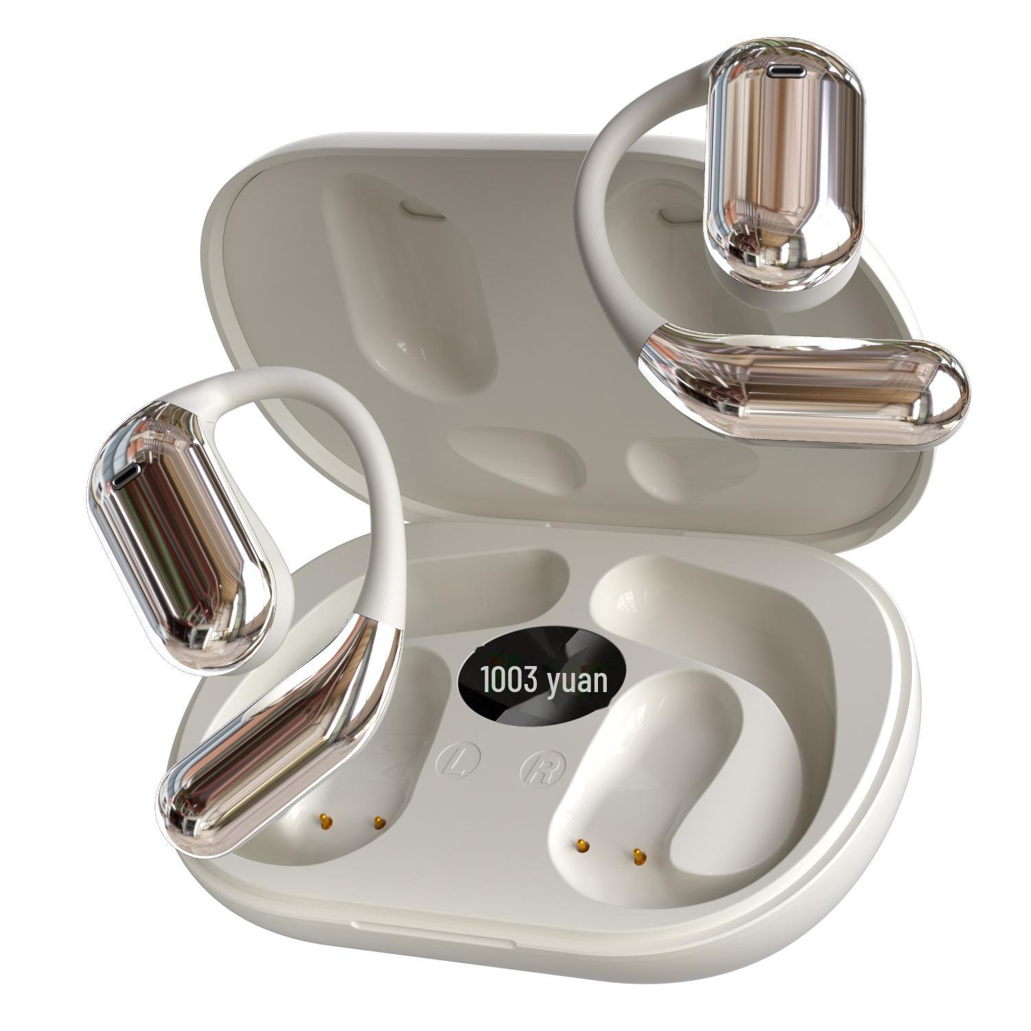 

Трансграничная Bluetooth-гарнитура OWS Ear-Hook Q16 с шумоподавлением и длительным сроком службы батареи Q16 серый/белый