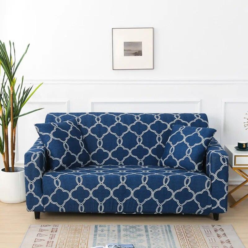 Geometry Printed Sofa Slipcovers Stretch Sofa Covers for Living Room Elastic Couch Chair Cover Sofa Towel Furniture Protector