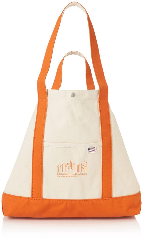 Genuine Product Tote Bag Stony Point Tote Bag Canvas Lite [Manhattan Portage] [Official] Natural/Orange