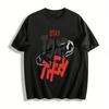 Stay Together Safety Pin Print Casual T-Shirt Unisex Trendy Top Pure Cotton T-shirt