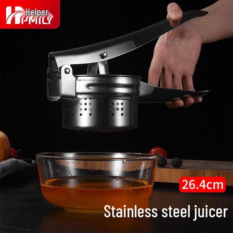 

Heavy-Duty Stainless Steel Manual Juicer & Masher