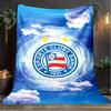 1 Stück Esporte Clube Bahia Sportverein Emblem Aufgedruckte Weiche Flanelldecke Überwurf für Schlafzimmer Wohnzimmer Sofa Camping Fan Geschenke Weihnachtsgeschenke