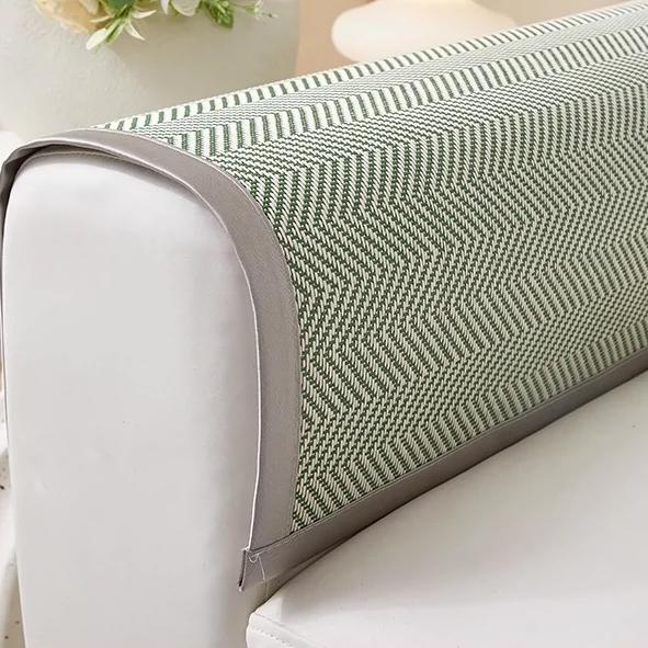 Summer Ice Vine Durable Sofa Mat Simple Dustproof Anti Slip Furniture Protective Cover Household Fashion Washable Seat Cushion