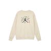 Jordan Essentials Logo Print Fleece Sweatshirt Men Tops Amber FV8451-282