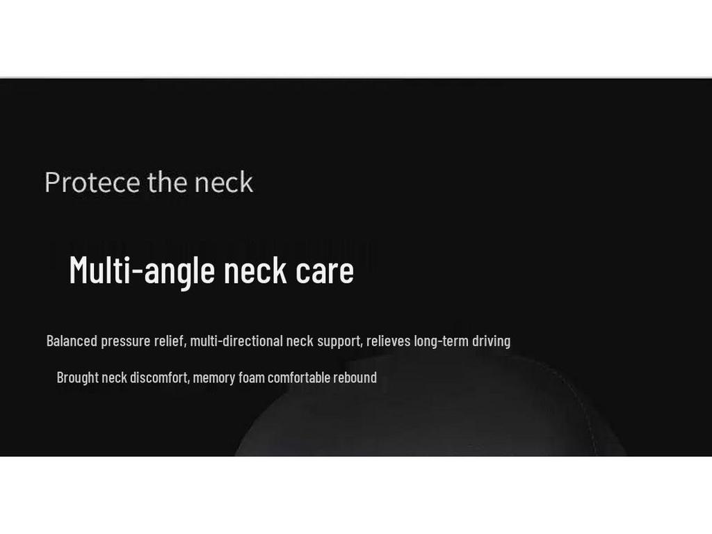 Car Headrest & Neck Support Memory Foam Pillows – Universal Fit, 4-Season Use, Pair of Cushions for Comfortable Car Interior.