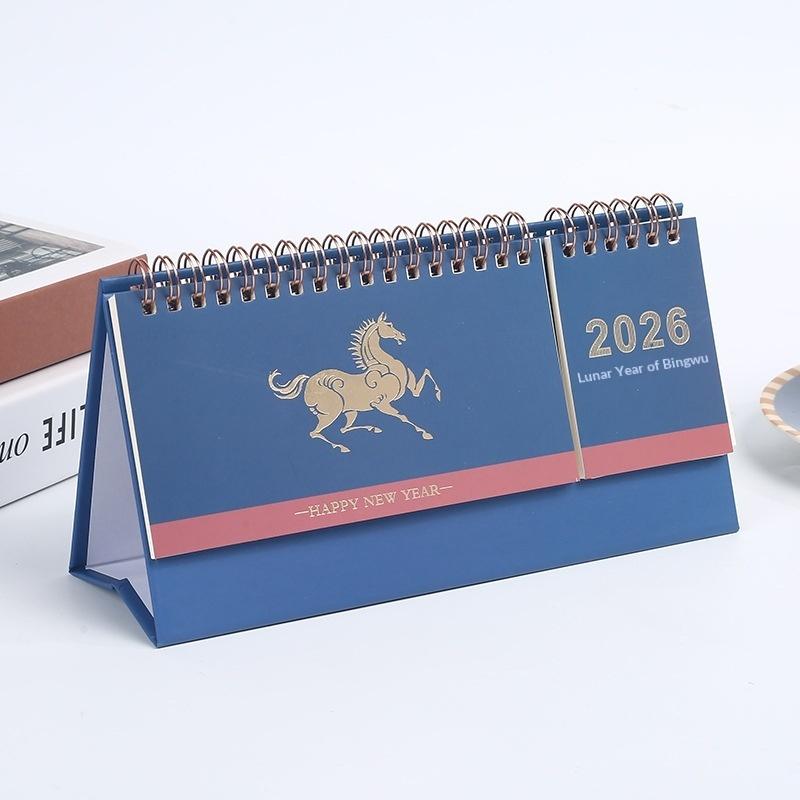 Writeable Memo Standing 2026 Desktop Desk Calendar Portable Foldable Table Calendar Academic Planner Table Decorations