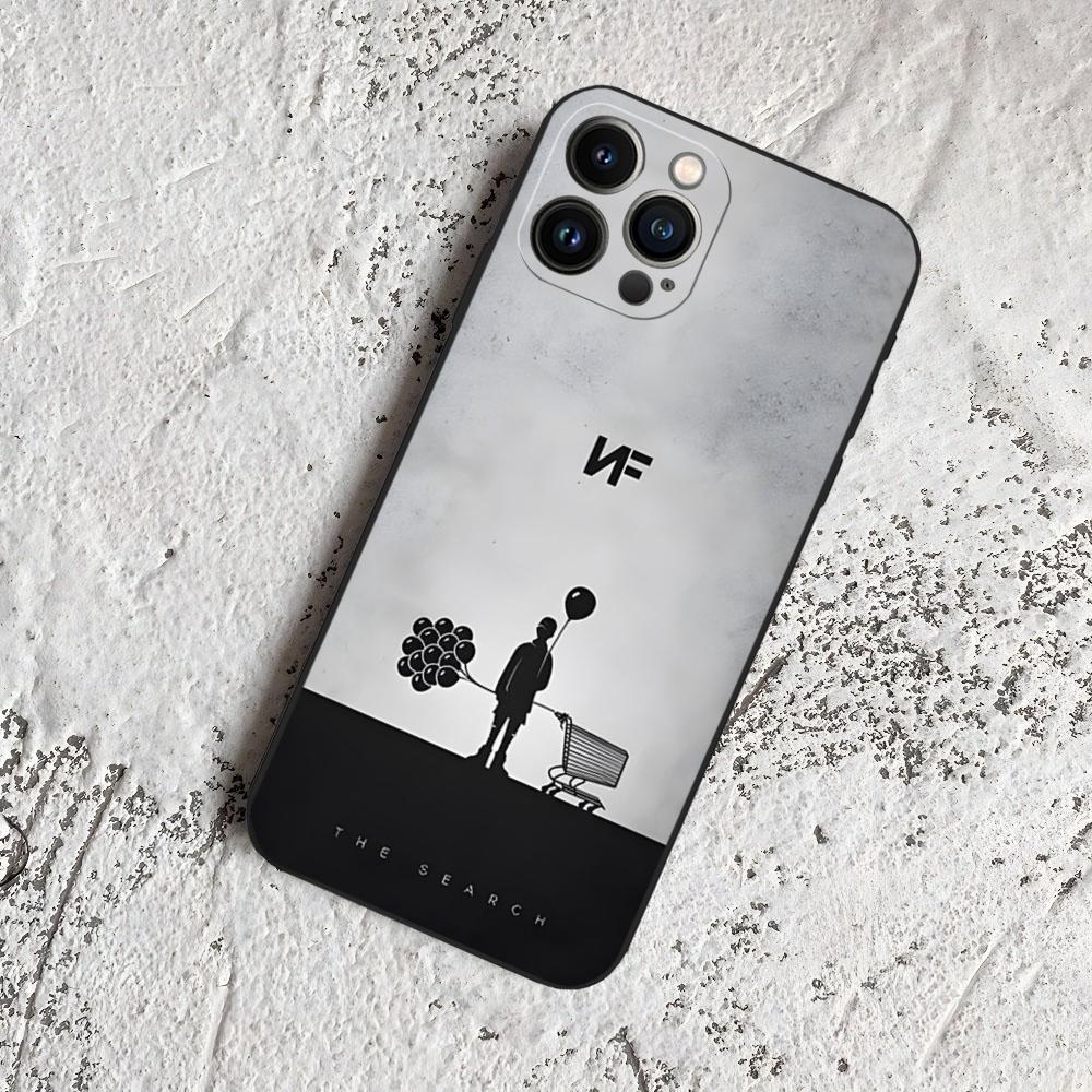 

Чехол для телефона рэпера NF для iPhone 16 15 14 13 12 11 Pro Max Xr X Xs Mini 8 Plus SE 2022 Черный Мягкий Силиконовый Чехол iPhone 13