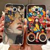 For Samsung J3 J5 J7 2016 Phone Case Back Cover Cute flower Painted TPU Cases For Samsung GalaxyJ5 2016 J510F Soft Fundas