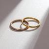 2mm  Stainless Steel  Gold Plated Silver Color Knuckle Rings For Lady Minimalist Gold Rings For Women