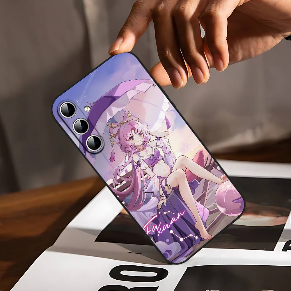 

Чехол для телефона Honkai Star Rail Фу Сюань для Samsung Galaxy S24/S25/S22/S30/Note20/Lite/Ultra/5G/Plus/FE Мягкий Черный S25ULTRA