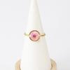 Stainless Steel Dried Flower Round Rings For Women Eternal Flower Open Finger Ring Jewelry Wedding Band Gift Wholesale New