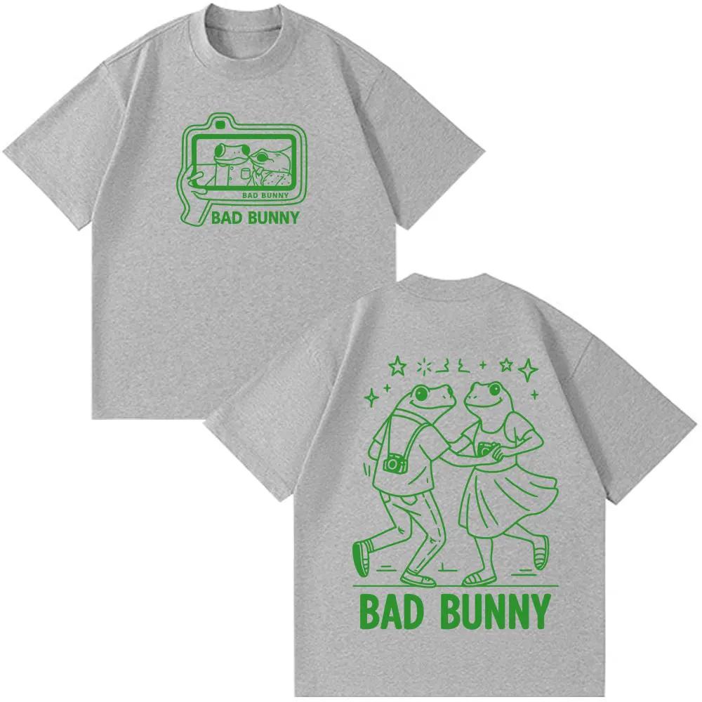 

Bad Bunny 2026 World Tour Funny Design Print Tshirt Unisex Women Harajuku Short Sleeve Oneck Casual Tshirt Hiphop Tshirts Top 4XL