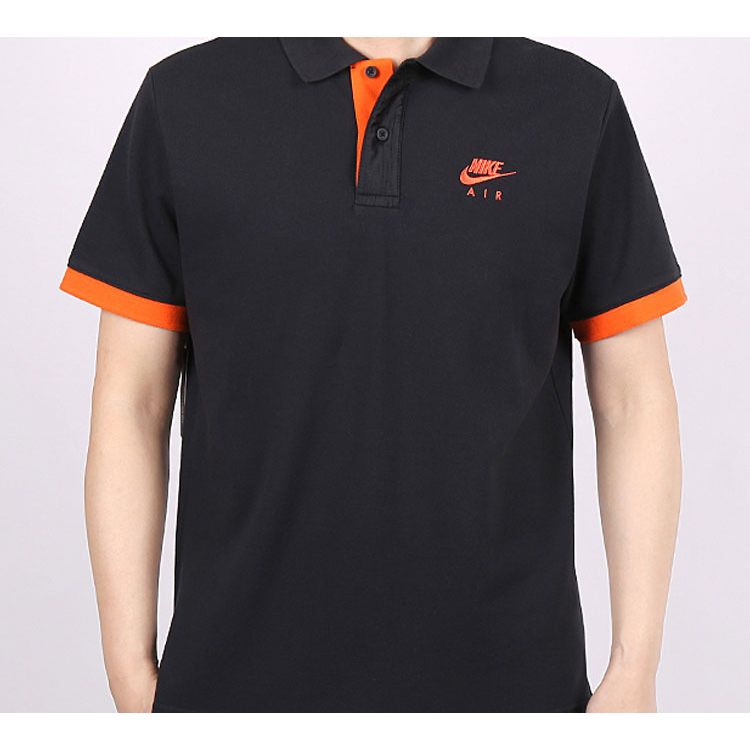 Nike Sportswear Collar Short Sleeve Polo Shirt Men Tops Black CW5248-010