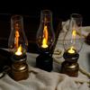 Dekorativer Retro-Kerzenhalter Kerzenständer Lampe mit Knopfzellen-Batterie Tischleuchte Öllampe