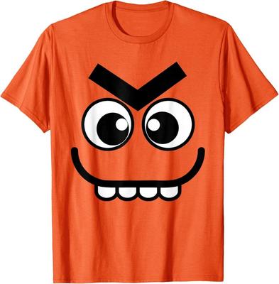 Gruselige Karotten Gesicht Lustiges Halloween Kostüm T-Shirt