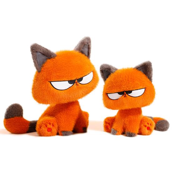 Cool Cat Plush Toy Soft Stuffed Animal for Kids Cute Kitten Doll PP Cotton Birthday Gift for Boys Girls Fun Desk Decor
