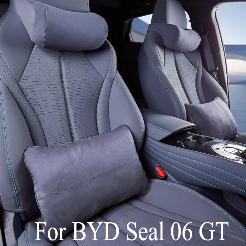 Turned Neck Headrest & Waist Pillow for BYD Seal 06 GT - Memory Cotton Seat Waist Accessory & Automobile Body Kit