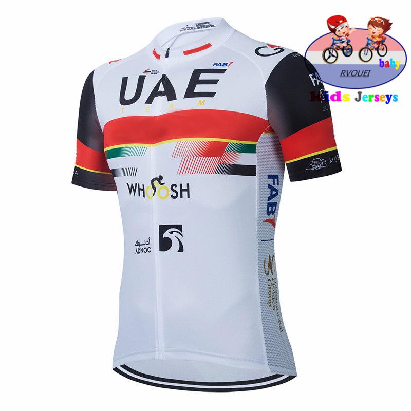 

2026 Uae Kids Cycling Jersey Set Boys Short Sleeve Summer Cycling Clothing MTB Ropa Ciclismo Child Bicycle Wear Girls Sports Suit 3XL
