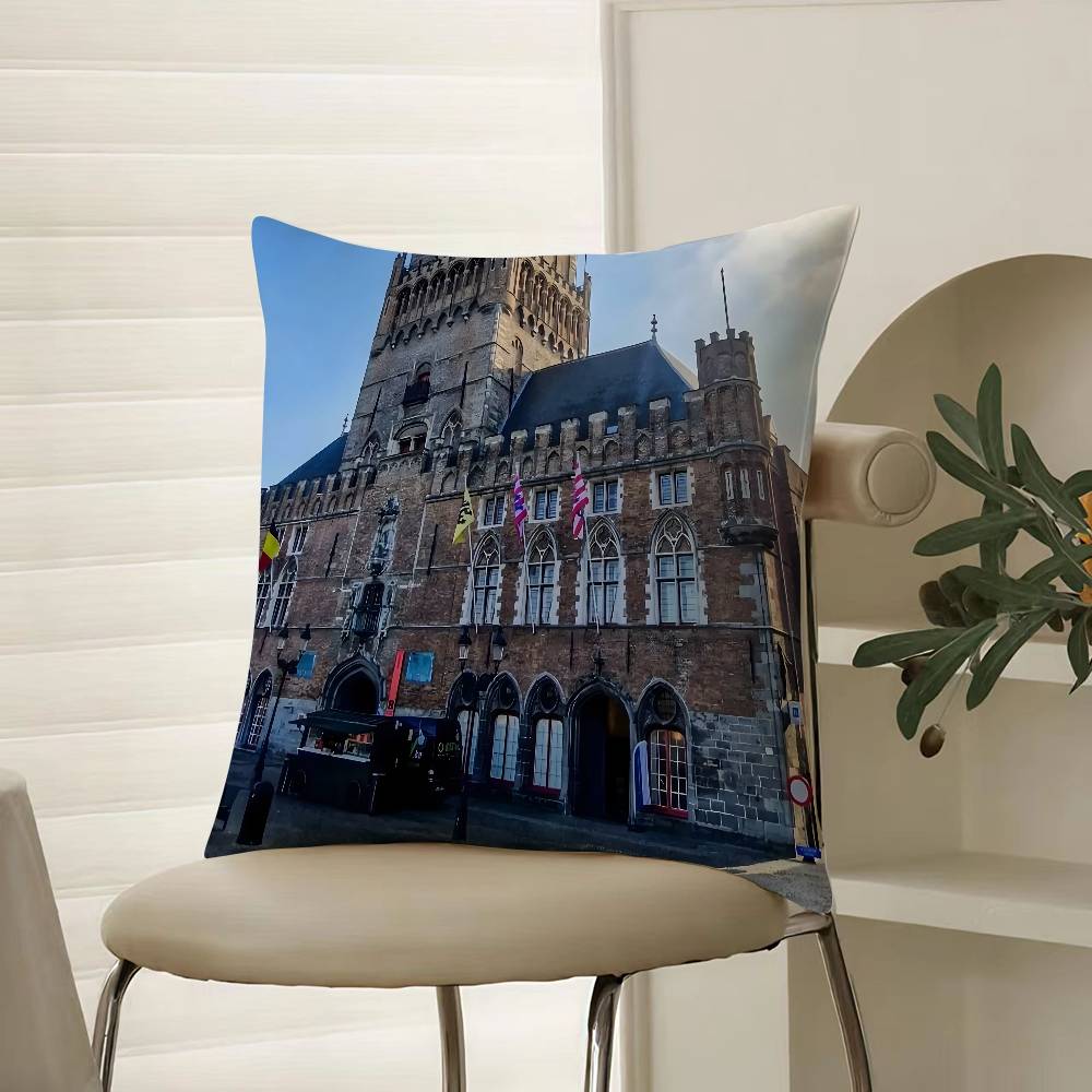 Fashion Wandering Manchester City Pillow Case Comfort Sofa Bed Silky elegant Invisible zipper Decorative cushion cover