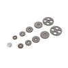 11Pcs Lathe Gear 17 Teeth Motor Pulley Wheel T80 T60 T50 T40 T35 T30 Set Kit for Cutting