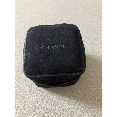 Used CHANEL Black Zippered Watch Case