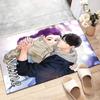 Benutzerdefinierte KPop Dämonenjäger Matte Personalisierter Name, Waschbarer Polyester-Eingangsteppich für den Innenbereich, Geschenk für Weihnachten, Ostern, Thanksgiving Day