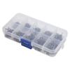 500PCS 10 Sizes Carp Fishing Hooks High Carbon Steel Fly Fishing Hooks  Trout Fishing