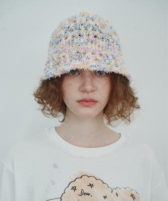 FUNFROMFUN Taffy Candy Bucket Hat, Pink Marble