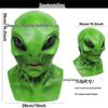 Alien UFO Green Latex Halloween Headgear Mask