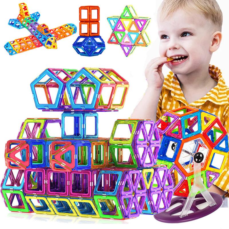 20 -184pcs Mini &Big Size Magnetic Designer Magnet Building Blocks ...