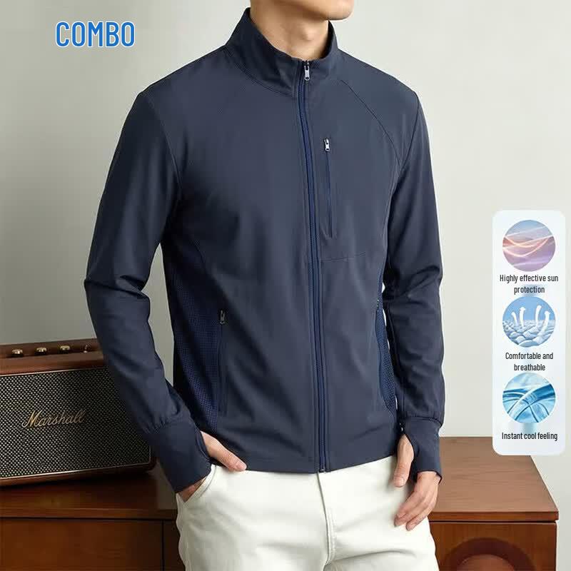 Kangbo Men s UPF100+ Ice Silk Sun Protection Outdoor Apparel XL
