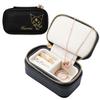 La Poume Sanrio Jewelry Case Accessories Ring S Size Mini Pouch Portable Travel Cinnamoroll Kuromi My Melody Hello Kitty (Kuromi (Black))