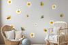 Odorless Bees And Flowers Wall Stickers For Children'S Room