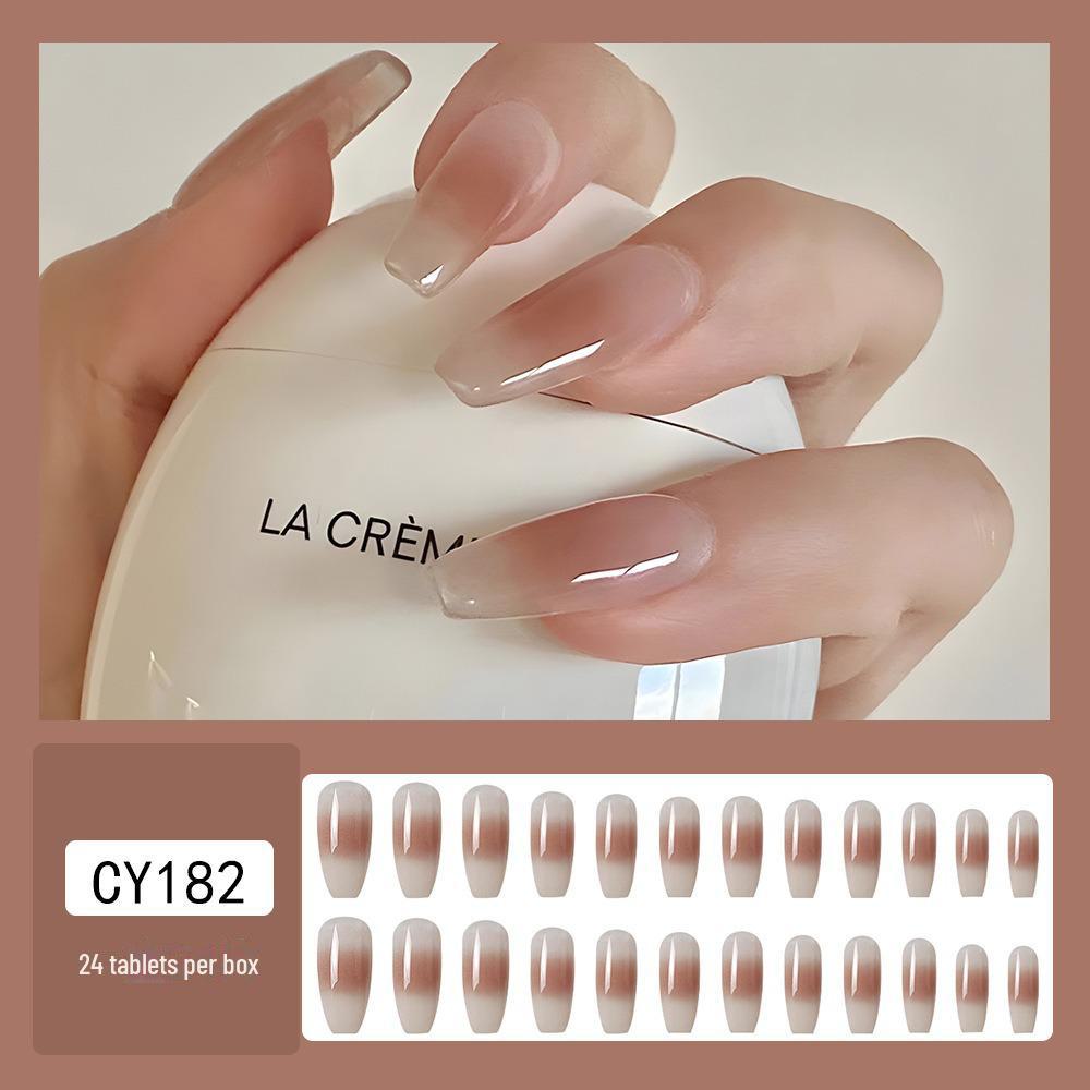 

Многоразовый набор для дизайна ногтей Blush: 24 съемные наклейки для ногтей