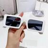 New Fashion Small Rectangular Frame Sunglasses Retro Vintage Glasses Jelly Color Sun Shade Glasses Female Summer Beach Eyewear