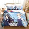 3D Print Katou Megumi Bedding Set Single Twin Full Queen King Size Bed Set Adult Kid Bedroom Duvetcover Sets Anime