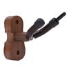 Violin Shaped Wall Mount Black Walnut Wood Colour Violins Hook Holder with Bow Hooks